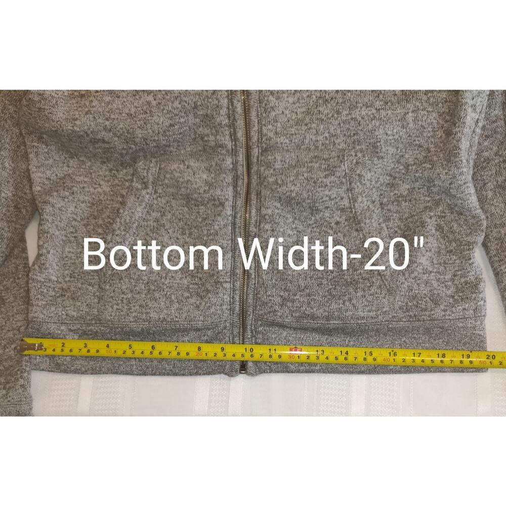 Hollister Sherpa Sweater Gray Hoodie Jacket ADULT L Skater Grunge Unisex - Picture 14 of 16